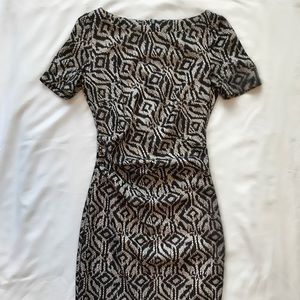 Reiss Laced Cap-sleeve Dress